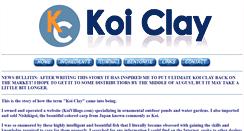 Desktop Screenshot of koiclay.com